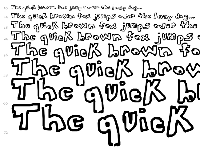 This Font Looks Awesome font waterfall